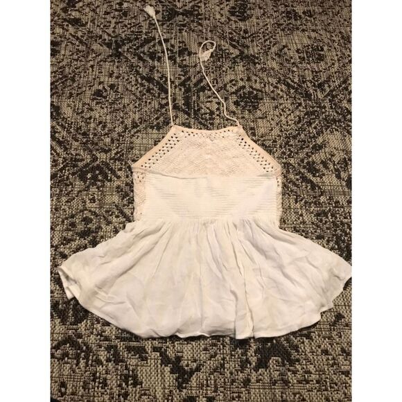 O'neill crochet halter top flowy-‎ size XS cream - Picture 4 of 5